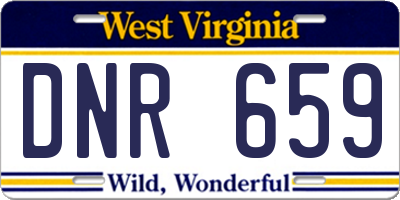 WV license plate DNR659
