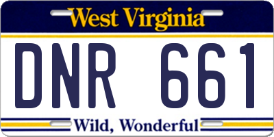 WV license plate DNR661