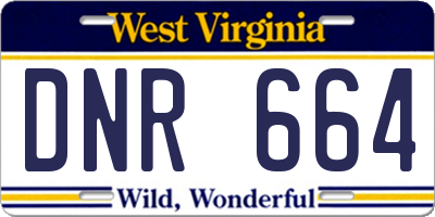 WV license plate DNR664