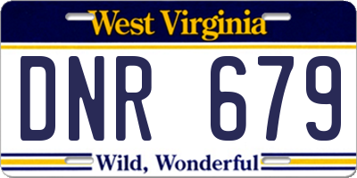 WV license plate DNR679