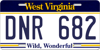 WV license plate DNR682