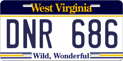 WV license plate DNR686