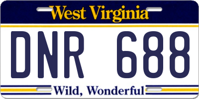 WV license plate DNR688