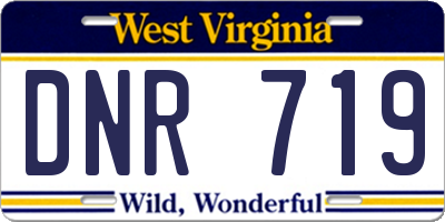WV license plate DNR719