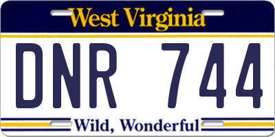 WV license plate DNR744