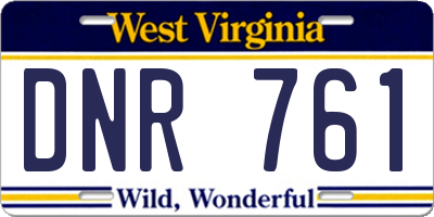 WV license plate DNR761