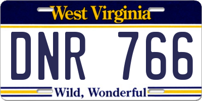 WV license plate DNR766