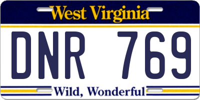 WV license plate DNR769