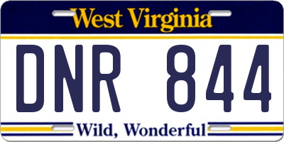 WV license plate DNR844