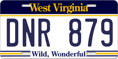 WV license plate DNR879