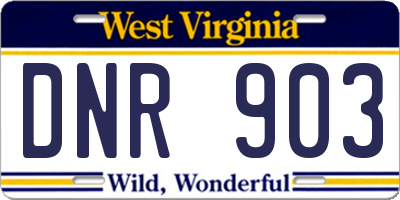 WV license plate DNR903