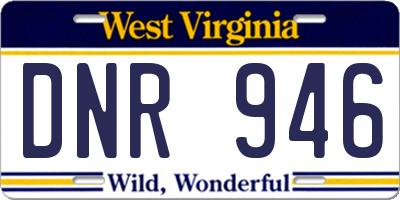 WV license plate DNR946
