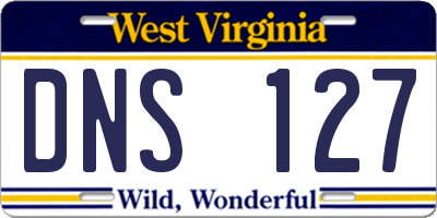 WV license plate DNS127