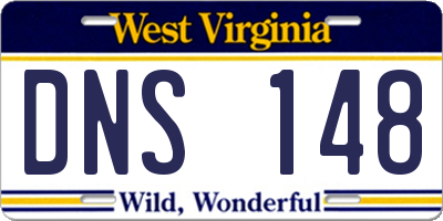 WV license plate DNS148