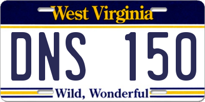 WV license plate DNS150