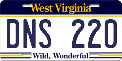 WV license plate DNS220