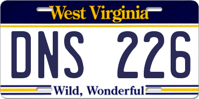 WV license plate DNS226