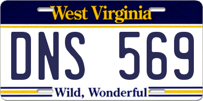 WV license plate DNS569