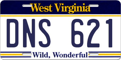 WV license plate DNS621
