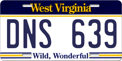 WV license plate DNS639