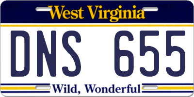 WV license plate DNS655