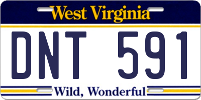 WV license plate DNT591