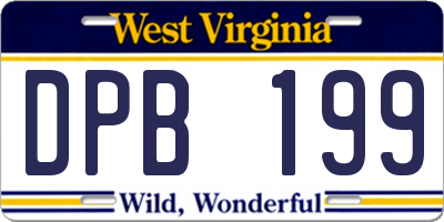 WV license plate DPB199