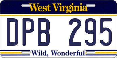 WV license plate DPB295