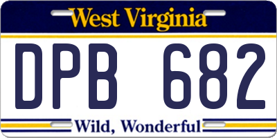WV license plate DPB682