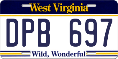 WV license plate DPB697