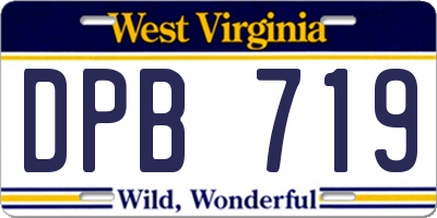 WV license plate DPB719