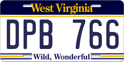 WV license plate DPB766