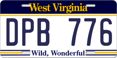 WV license plate DPB776