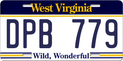 WV license plate DPB779
