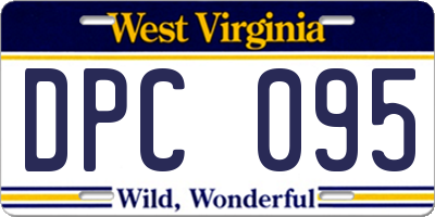 WV license plate DPC095