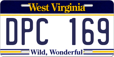 WV license plate DPC169