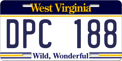 WV license plate DPC188
