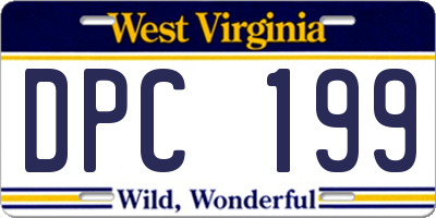WV license plate DPC199