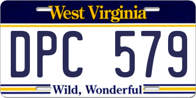 WV license plate DPC579