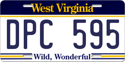 WV license plate DPC595