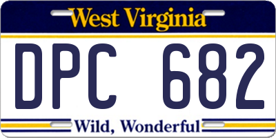 WV license plate DPC682