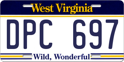 WV license plate DPC697