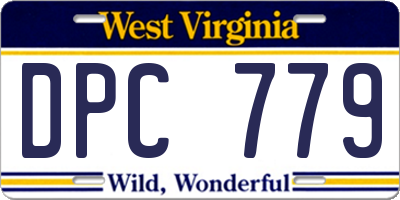 WV license plate DPC779