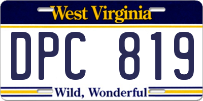 WV license plate DPC819