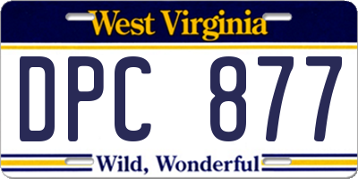 WV license plate DPC877