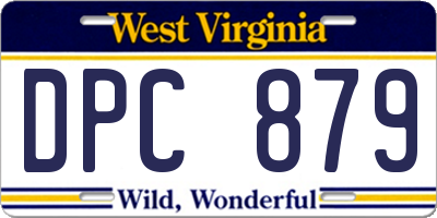 WV license plate DPC879