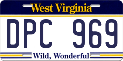 WV license plate DPC969