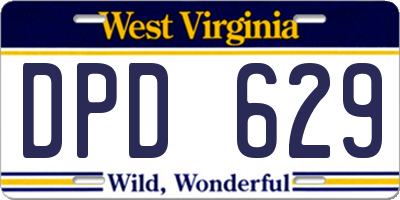 WV license plate DPD629