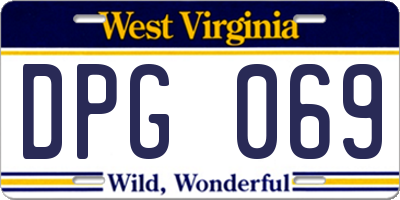 WV license plate DPG069