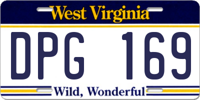 WV license plate DPG169